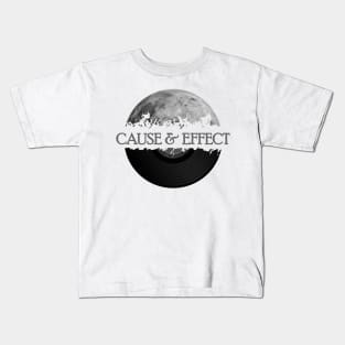 cause and effect moon vinyl Kids T-Shirt